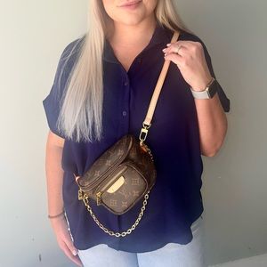 Inspired L V Mono Bumbag NEW with dust bag